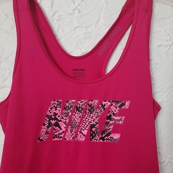 Nike Pro Racerback Pink Top - Picture 6 of 7